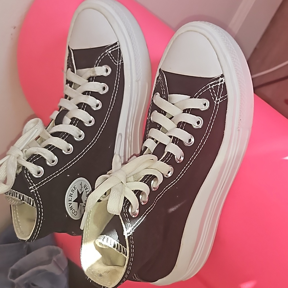 Converse platform shoe size 5, Black